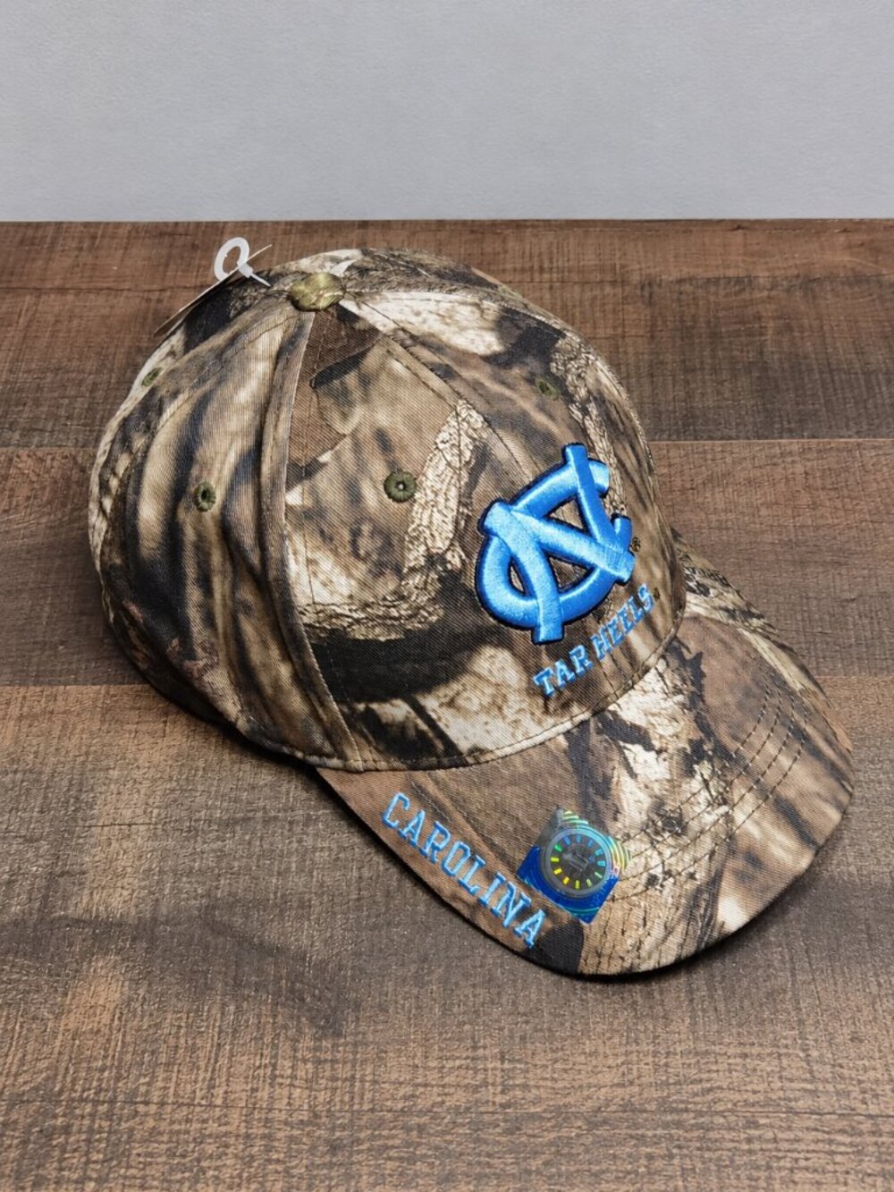 North Carolina Tar Heels Camouflage Adjustable Baseball Cap One Size Mossy Oak